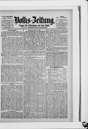 Volks-Zeitung vom 01.12.1899