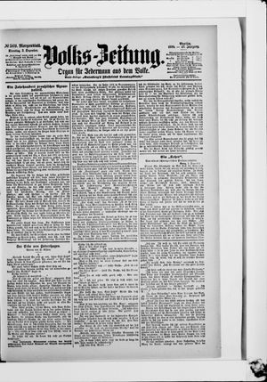 Volks-Zeitung vom 05.12.1899