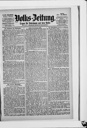 Volks-Zeitung vom 05.12.1899