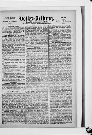 Volks-Zeitung vom 08.12.1899