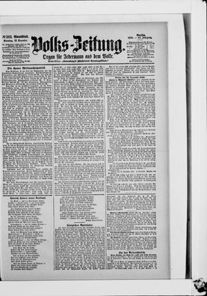 Volks-Zeitung vom 12.12.1899