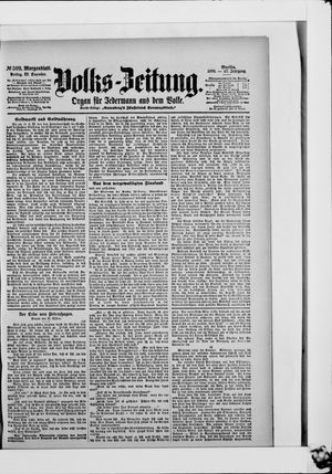 Volks-Zeitung vom 22.12.1899