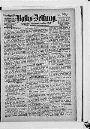Volks-Zeitung vom 29.12.1899