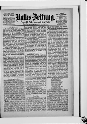 Volks-Zeitung vom 29.12.1899
