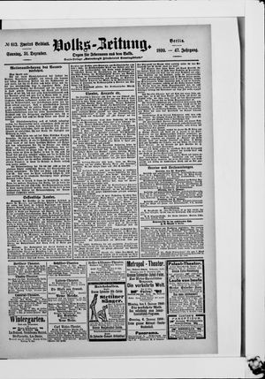 Volks-Zeitung vom 31.12.1899
