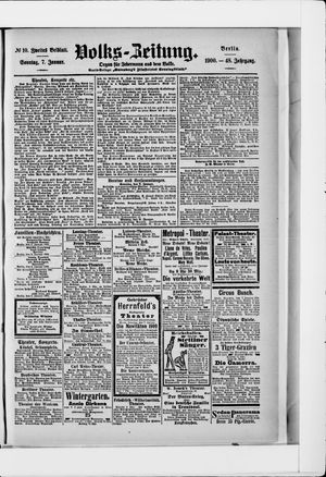 Volks-Zeitung on Jan 7, 1900
