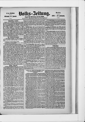 Volks-Zeitung on Jan 10, 1900