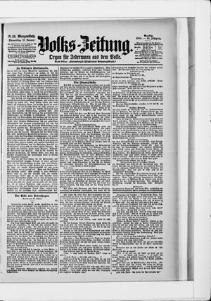 Volks-Zeitung vom 11.01.1900