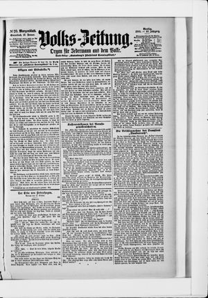 Volks-Zeitung on Jan 13, 1900