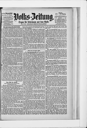 Volks-Zeitung vom 18.01.1900