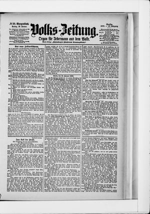 Volks-Zeitung vom 19.01.1900