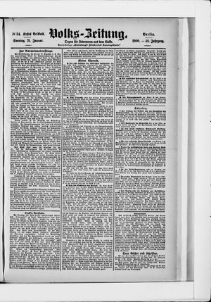 Volks-Zeitung on Jan 21, 1900