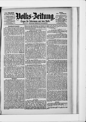 Volks-Zeitung on Jan 25, 1900