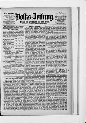 Volks-Zeitung vom 27.01.1900
