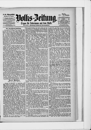 Volks-Zeitung vom 28.01.1900