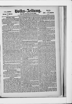Volks-Zeitung on Feb 2, 1900