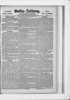 Volks-Zeitung vom 07.02.1900