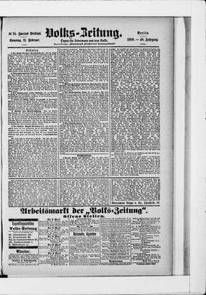 Volks-Zeitung vom 11.02.1900