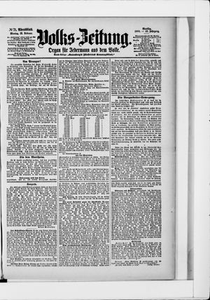 Volks-Zeitung vom 12.02.1900