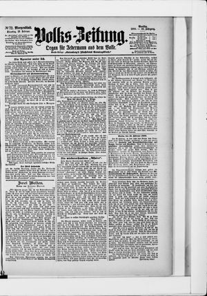 Volks-Zeitung on Feb 13, 1900