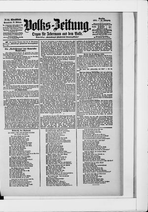 Volks-Zeitung vom 17.02.1900