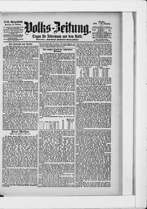 Volks-Zeitung vom 18.02.1900