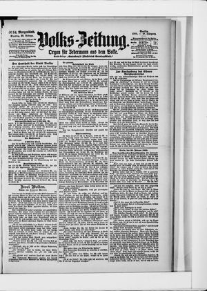 Volks-Zeitung on Feb 20, 1900