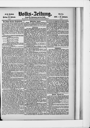 Volks-Zeitung on Feb 23, 1900
