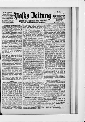 Volks-Zeitung vom 23.02.1900