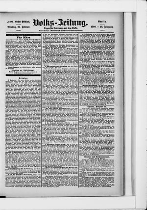 Volks-Zeitung on Feb 27, 1900