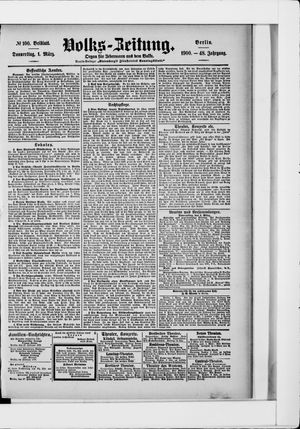 Volks-Zeitung vom 01.03.1900