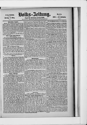 Volks-Zeitung vom 09.03.1900