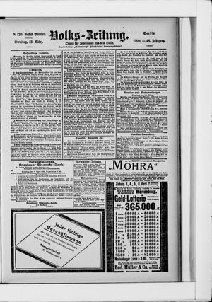 Volks-Zeitung vom 13.03.1900