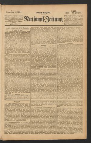 Volks-Zeitung vom 15.03.1900