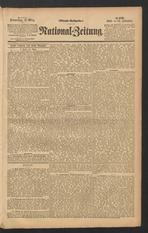 Volks-Zeitung on Mar 15, 1900