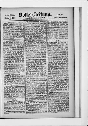 Volks-Zeitung vom 16.03.1900