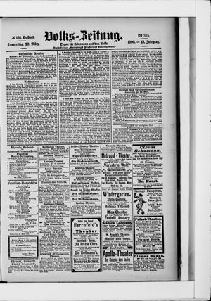 Volks-Zeitung vom 22.03.1900