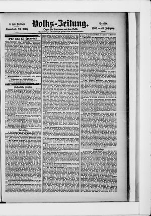 Volks-Zeitung on Mar 24, 1900
