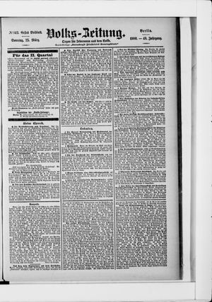 Volks-Zeitung vom 25.03.1900