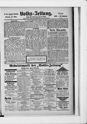 Volks-Zeitung vom 25.03.1900