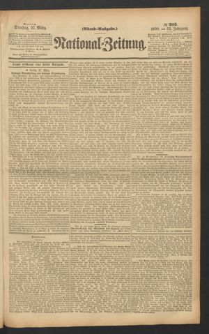 Volks-Zeitung on Mar 27, 1900