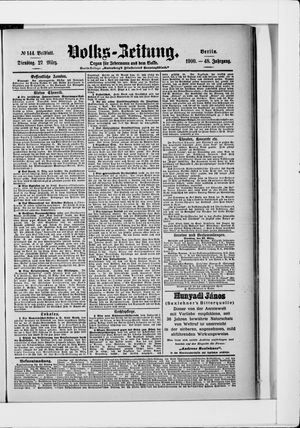 Volks-Zeitung vom 27.03.1900