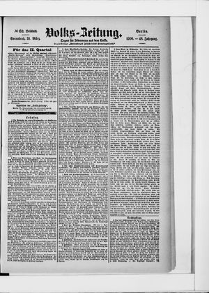 Volks-Zeitung vom 31.03.1900