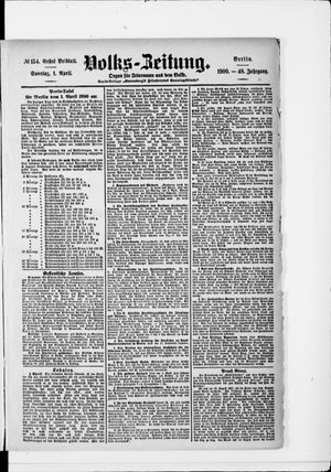 Volks-Zeitung vom 01.04.1900
