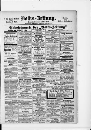 Volks-Zeitung on Apr 1, 1900