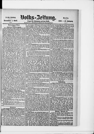 Volks-Zeitung vom 07.04.1900