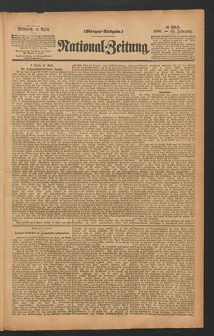 Volks-Zeitung on Apr 11, 1900