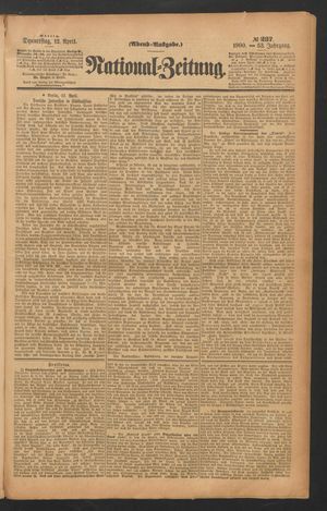 Volks-Zeitung on Apr 12, 1900