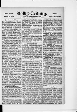 Volks-Zeitung vom 13.04.1900