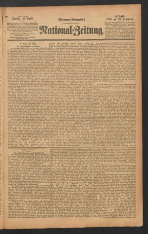 Volks-Zeitung vom 20.04.1900